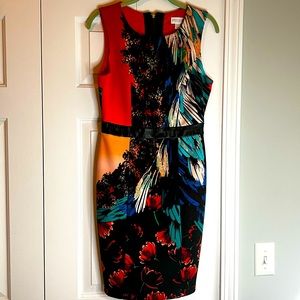 Bisou Bisou dress sz 8 with cutout in back.